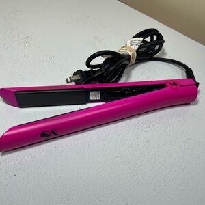 Straight Ahead Bionic Pro Ceramic Flat Iron 1" Pink Adjustable Heat.
